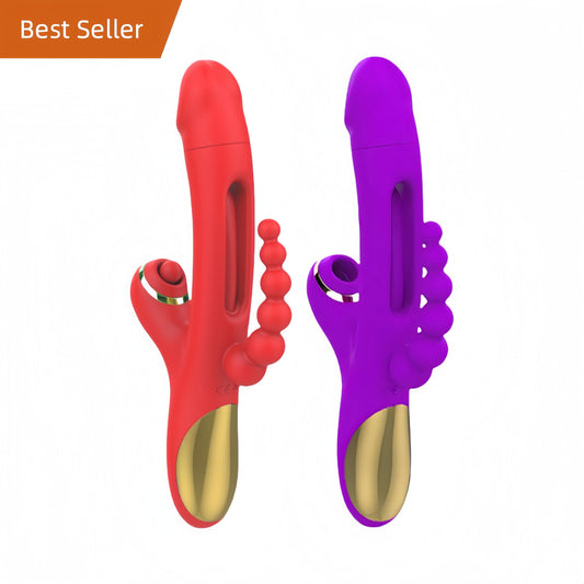 Vibrateur Point G 3 en 1 (Rouge)