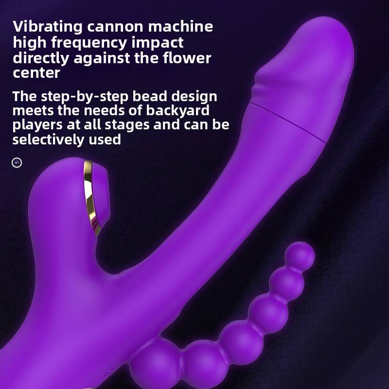 Vibrador de punto G 3 en 1 (rojo)