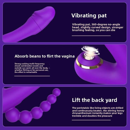 Vibrador de punto G 3 en 1 (rojo)